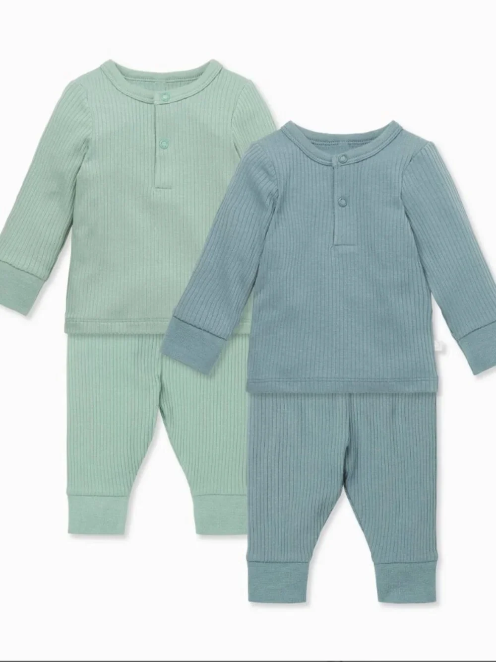 MORI Ribbed Bamboo Pajama Set Bundle 2T/3T Dino, Turtle, Zebra